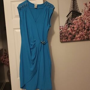 Cache wrap dress